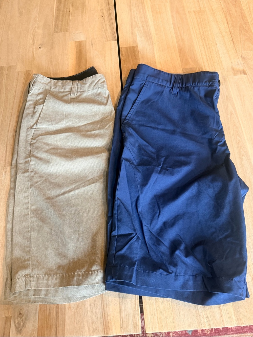 Bundle of Men's Casual Quick Dry Navy and Khaki Shorts